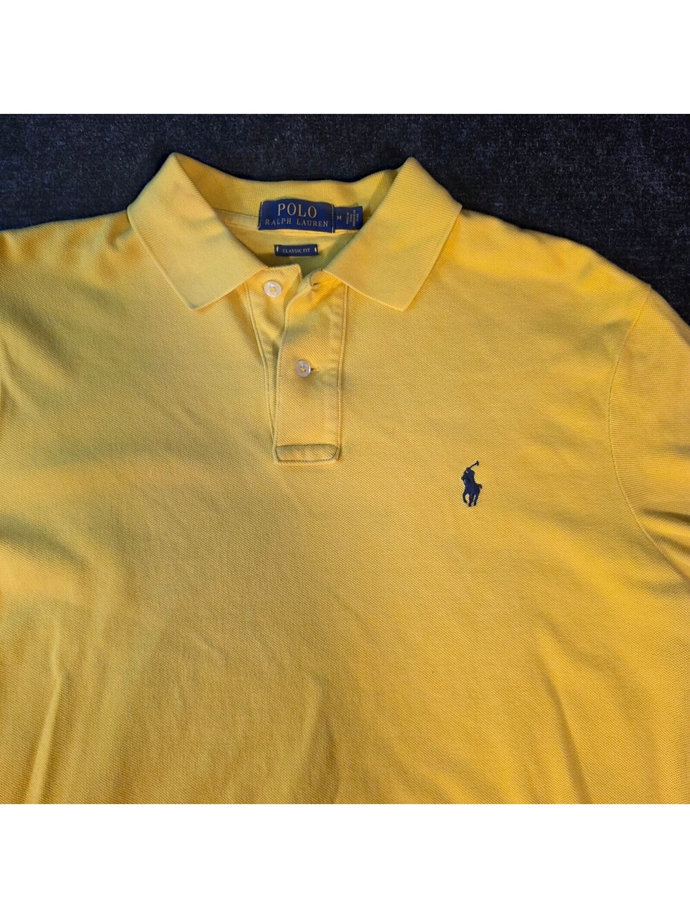 Polo Ralph Lauren Classic Fit Yellow Polo Shirt Medium